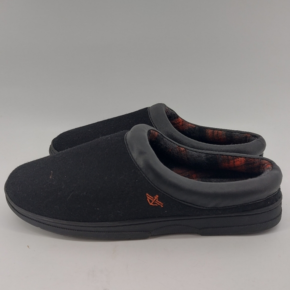 Dockers Black Slippers with Plaid Interior Size 9 - Picture 3 of 8